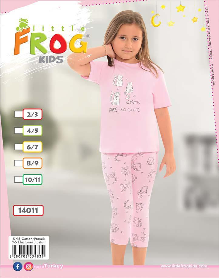 FROG 14011 KIZ ÇOCUK KISA KOL TAYTLI TK 3-11 YAŞ