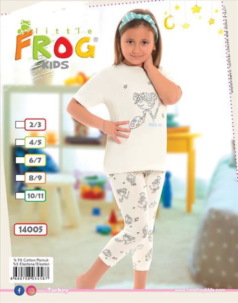 FROG 14005 KIZ ÇOCUK KISA KOL TAYTLI TK 3-11 YAŞ