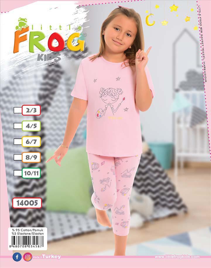 FROG 14005 KIZ ÇOCUK KISA KOL TAYTLI TK 3-11 YAŞ