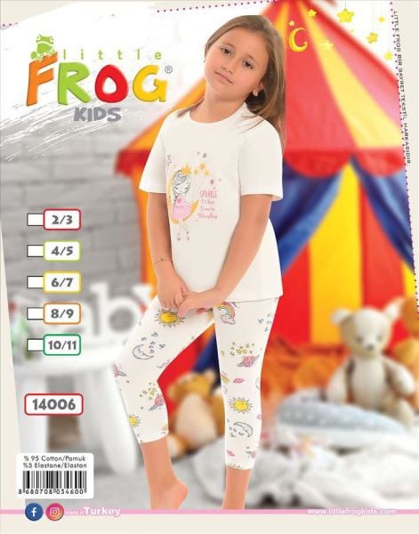 FROG 14006 KIZ ÇOCUK KISA KOL TAYTLI TK 3-11 YAŞ