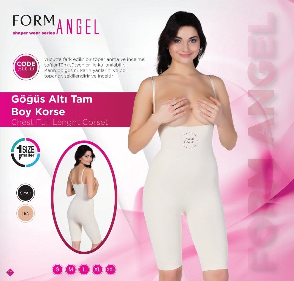 FORM ANGEL 5020 GÖĞÜS ALTI TAM BOY KORSE