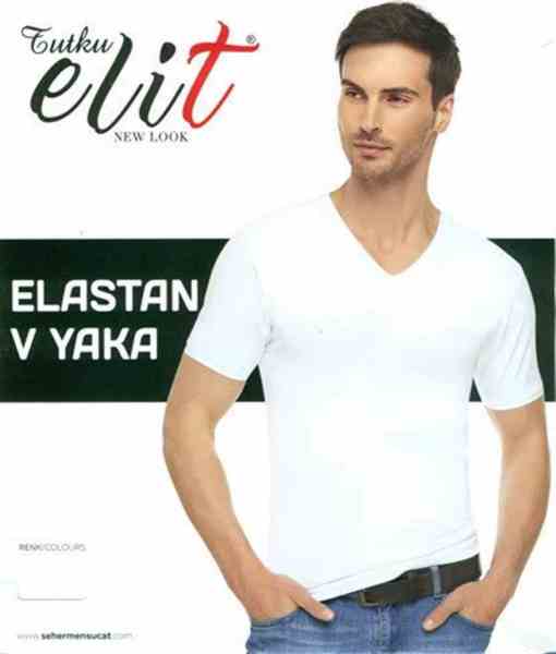 TUTKU ELİT 1303 ERKEK ELASTAN V YAKA FANİLA