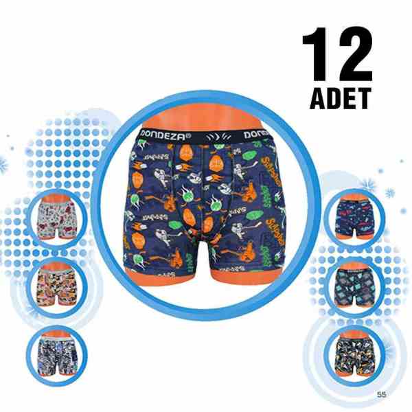 DONDEZA 503 ERKEK DESENLİ ÇOCUK BOXER