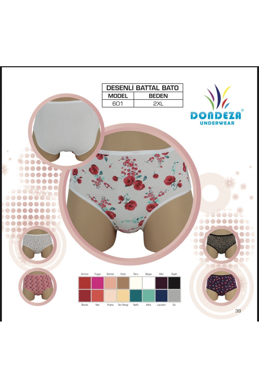 DONDEZA 601 BAYAN DESENLİ BATO 2XL