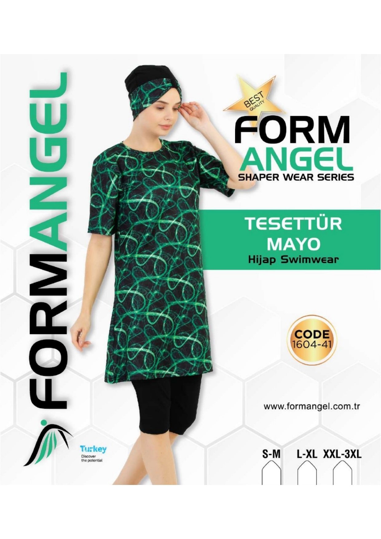 FORM ANGEL 1604-41 FULL LİKRA DES.TESETTÜR MAYO