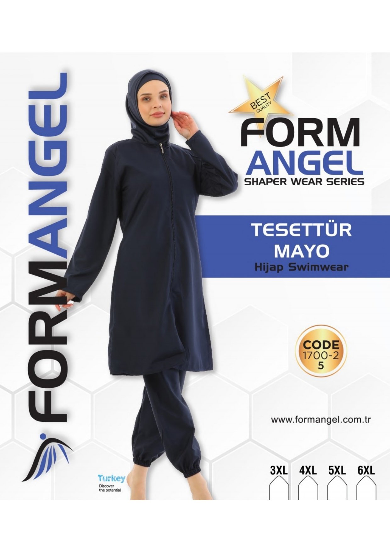 FORM ANGEL 1700-2-5 BATTAL FERMUARLI TESETTÜR MAYO