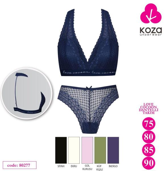 KOZA 80277 LOVE COCOON DANTELLİ SÜTYEN TAKIM