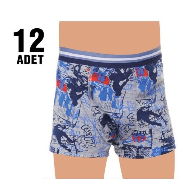 TUTKU 0254 ERKEK ÇOCUK ELASTAN EMPİRME BOXER