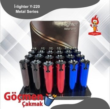 i-lighter Y-220 Taşlı Metal Çakmak