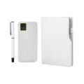 5060 Beyaz Hediyelik Set - Powerbank - Defter - Kalem Seti