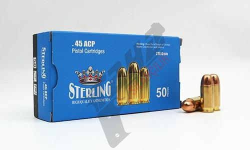 STERLİNG 45 ACP (11,43) FMJ 230 GRN TABANCA FİŞEĞİ