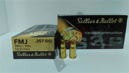 SELLIER&BELLOT 357 SIG (FMJ-140GRN) TABANCA FİŞEĞİ