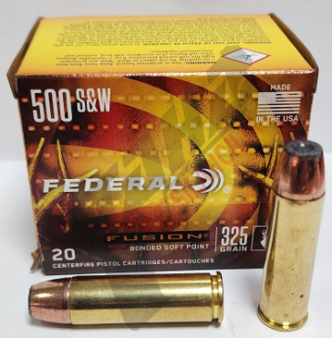 FEDERAL-FUSION 500 S&W MAG. (SP-325 GRN) FİŞEK