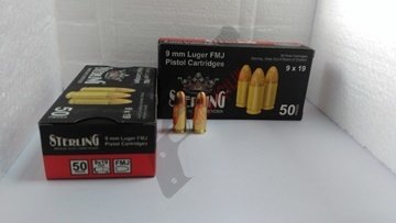 9X19 MM (Luger 115 GRN ) TURAÇ-STERLING TABANCA FİŞEĞİ