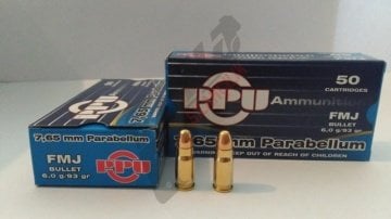 7,65 mm Para.(30 Luger) 93 Grn. (Prvı-Partızan)