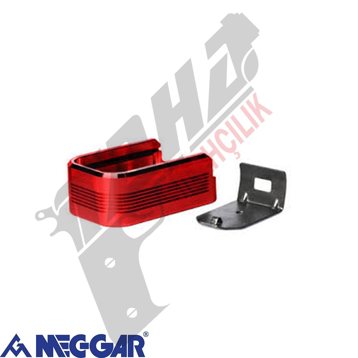 MEC-GAR Plus 2 Kırmızı Plastik Taban Set