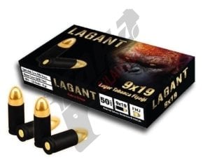 9x19 mm (Luger) FMJ-124 GRN Lagant Tabanca Fişeği