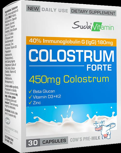 Suda Vitamin Colostrum Forte 450mg 30 Kapsül