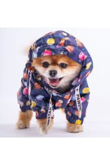 Planetfood Polarlı Köpek Tulum Yağmurluğu Köpek Yağmurluk Köpek Kıyafeti Köpek Elbisesi