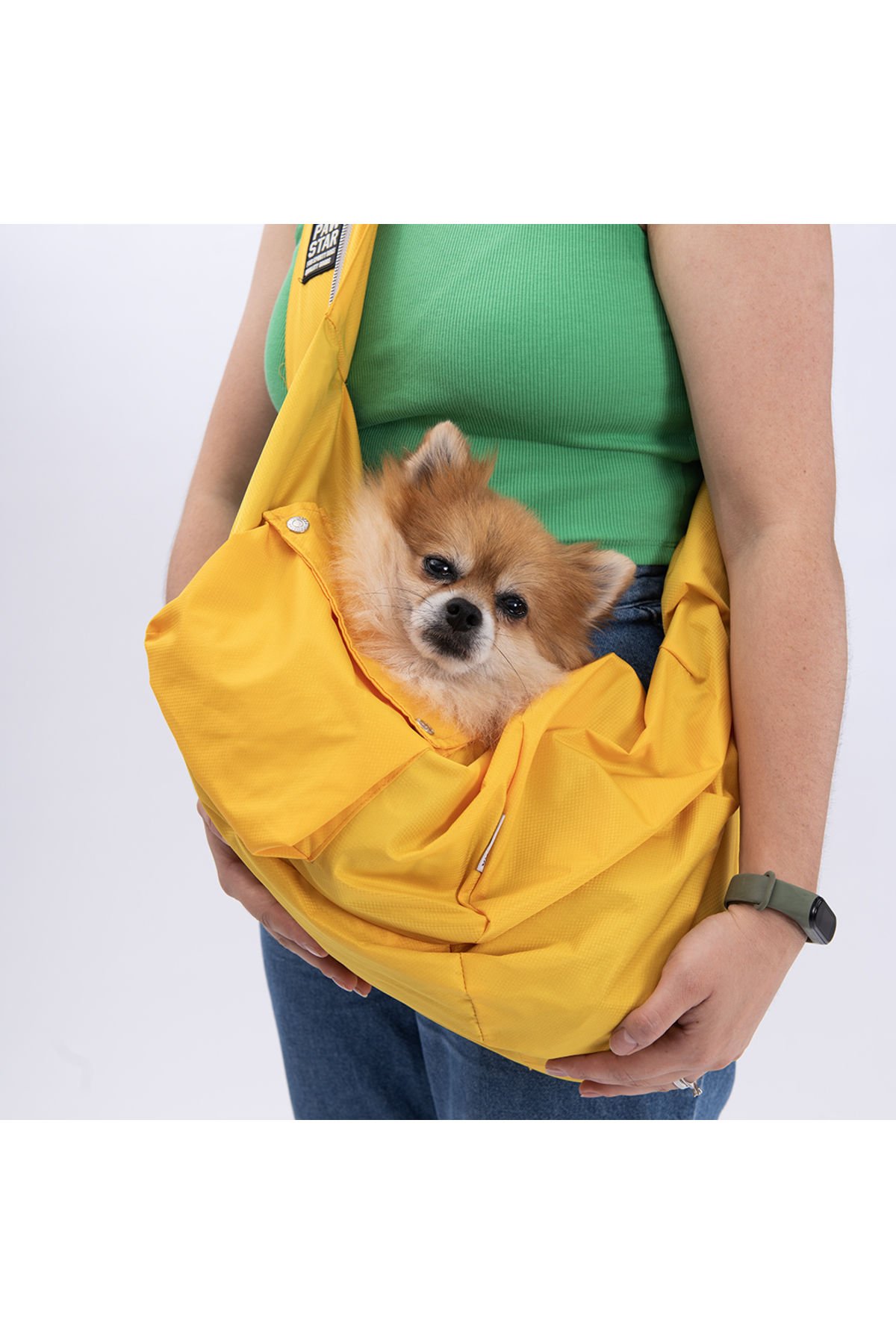 Sarı Crossbody Çanta Kedi Köpek Taşıma Çantası