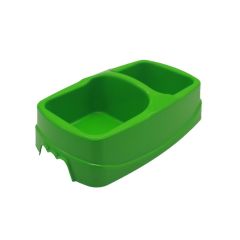 Yeşil Plastik İkili Mama-Su Kabı
