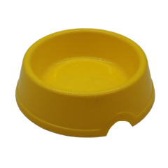 Sarı Plastik Tekli Mama-Su Kabı
