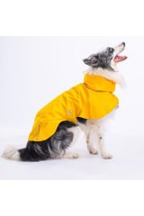 Sarı Colombia Orta ve Büyük Irk Köpek Yağmurluğu Köpek Kıyafeti Köpek Elbisesi