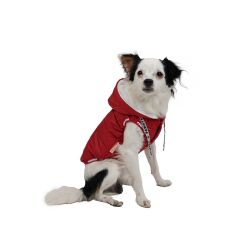 Kırmızı Sport Anorak Yelek Küçük Ve Orta Irklar İçin Yelek Kedi Köpek Kıyafeti