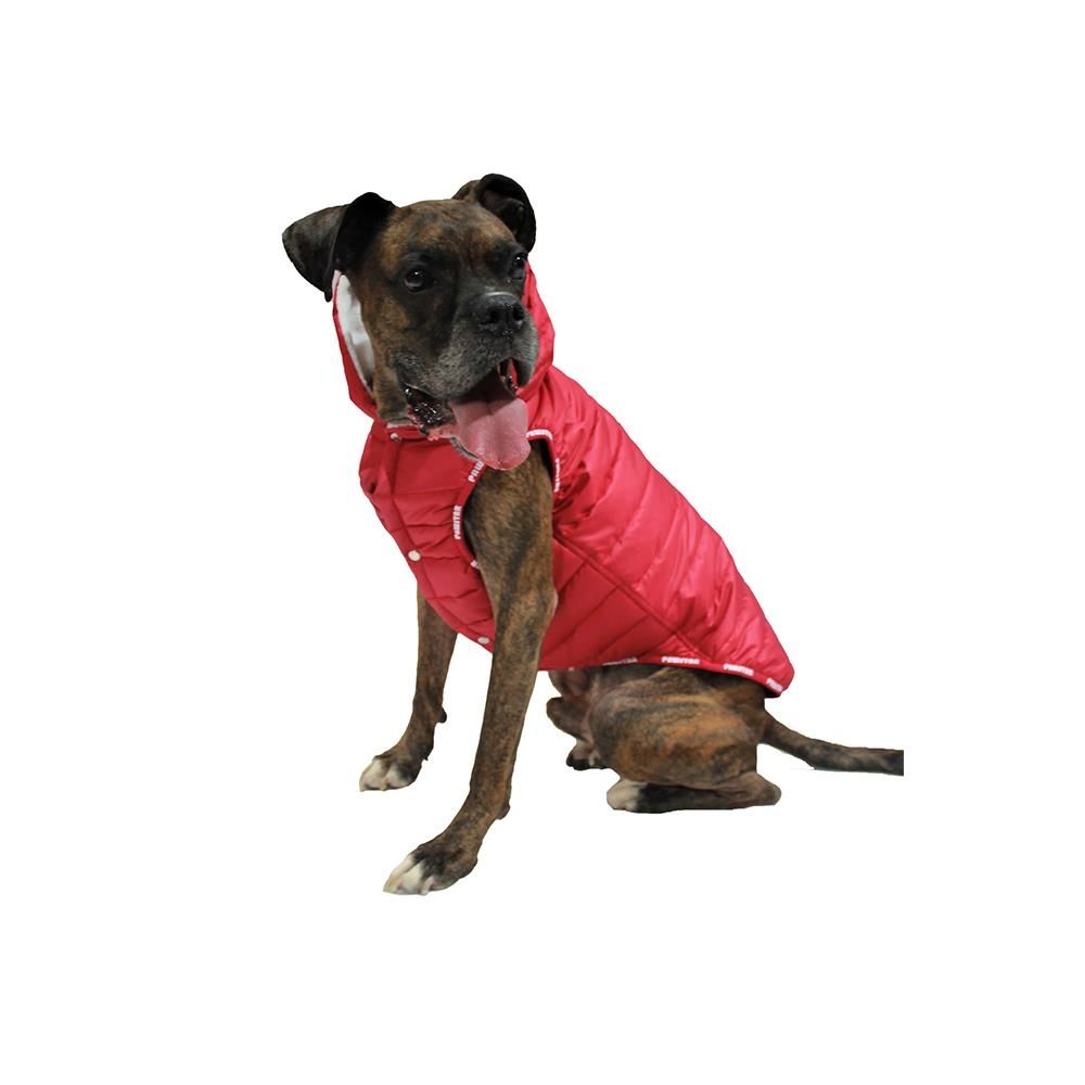 Kırmızı Sport Anorak Yelek Orta ve Büyük Irklar İçin Yelek Köpek Kıyafeti