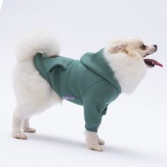Çağla Yeşil Kanguru Cepli Kedi-Köpek Hoodie- Sweatshirt  Kedi Köpek Kıyafeti