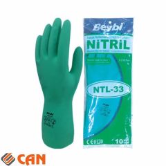 Aside Kimyasala Dayanıklı Eldiven Nitril Beybi NTL 33 cm Yeşil