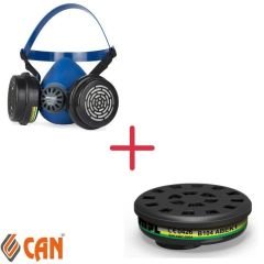 MPL 2000T Yarım Yüz Gaz Maske + B104 ABEK1 Filtre İkili Set