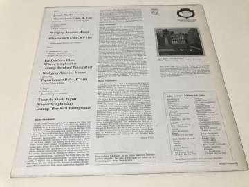 Haydn Oboenkonzert H. VIIG MOZART Oboenkonzert, KV 314A/ Fagottkonzert, KV 191 Wiener Symphoniker / Bernhard Paumgartner