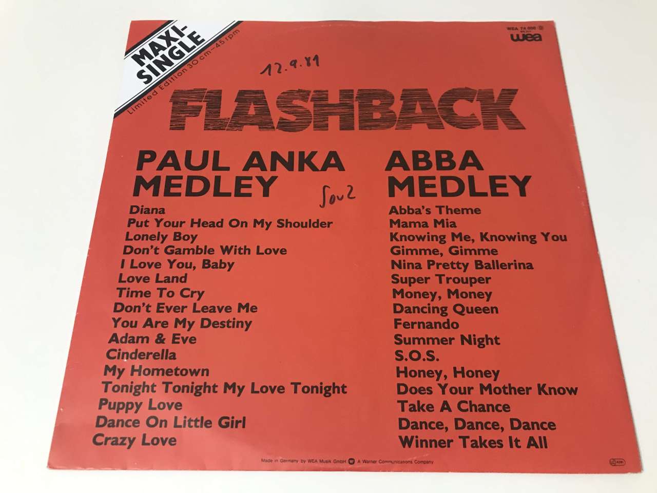 Flashback – Paul Anka Medley / Abba Medley