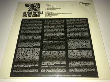 Tony Mottola ‎– Mexican Songs