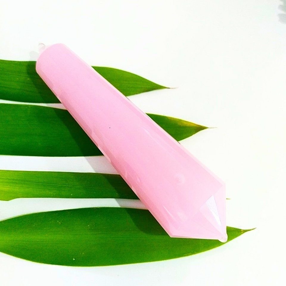 Pembe Kuvars Vogel Kristali 24 Faset 10cm