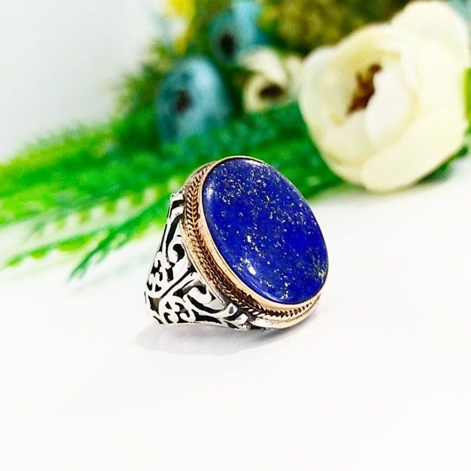 Lapis Lazuli Taşı Erkek Yüzük - ERY45