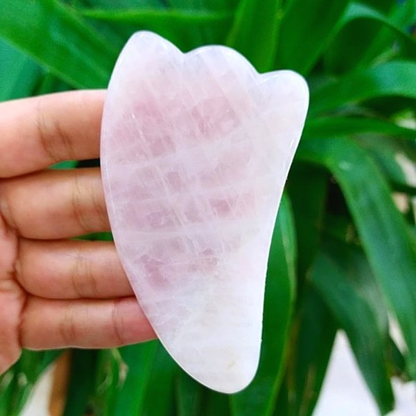 Pembe Kuvars Gua Sha Masaj Taşı