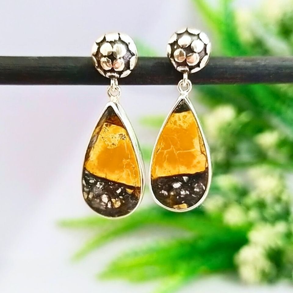 Maligano Jasper Doğal Taş Küpe - KP844