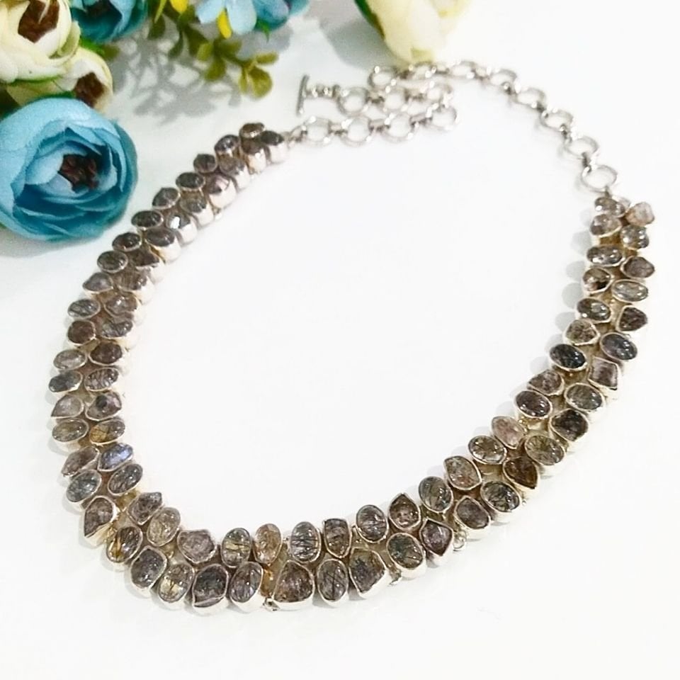 Herkimer Elması Özel Tasarım Gerdanlık
