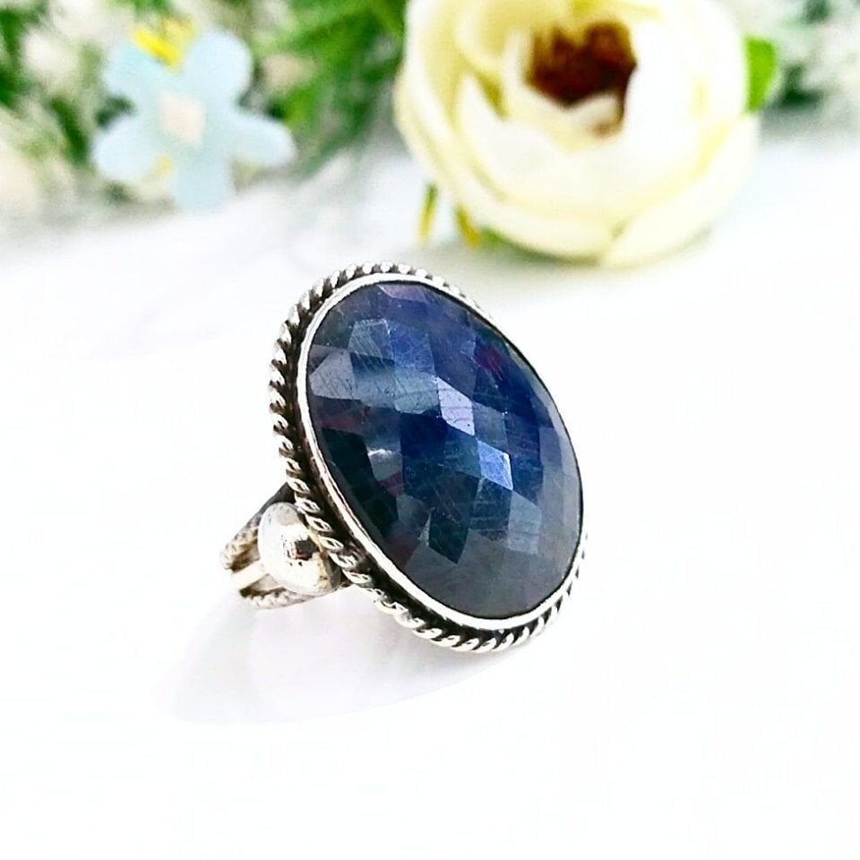 Safir Taşı Özel Tasarım Yüzük