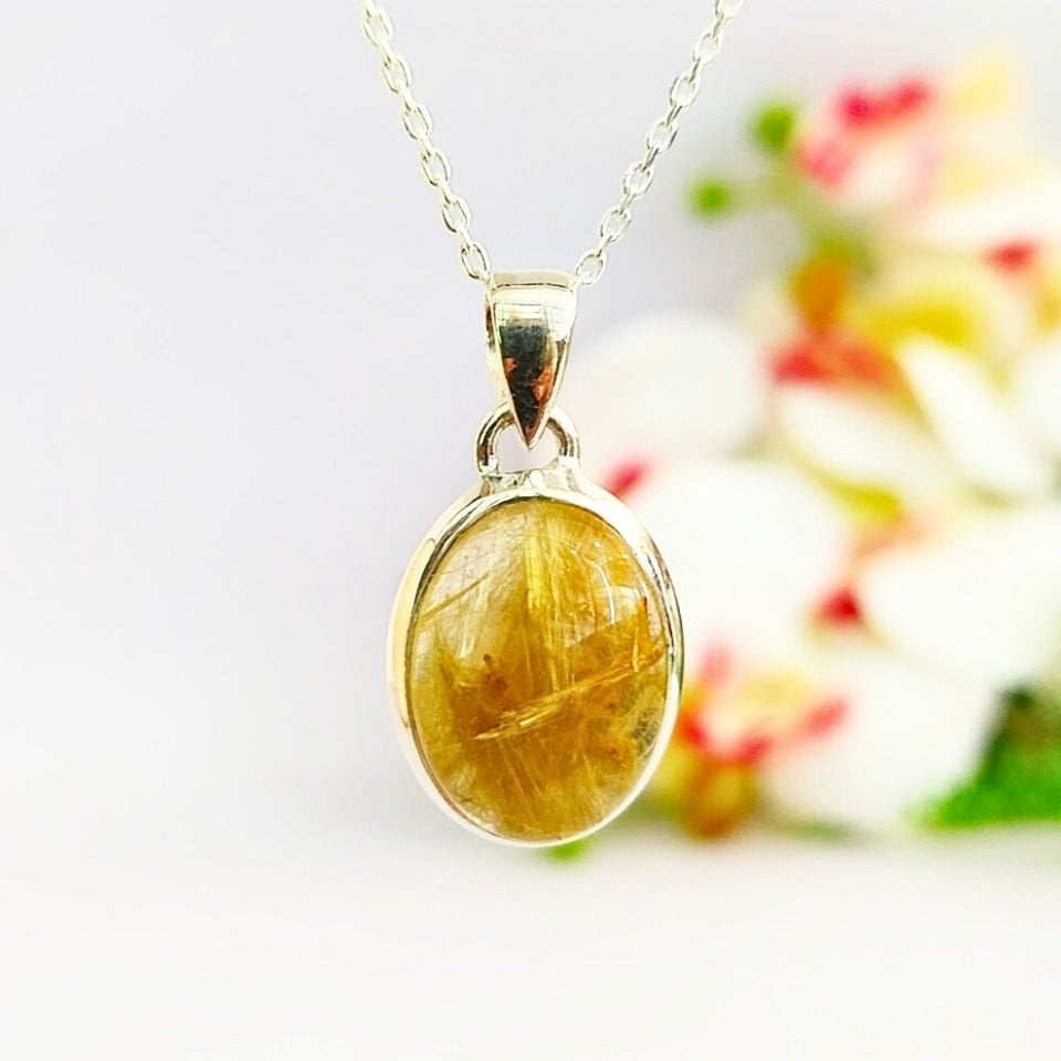 Gold Beril Özel Tasarım Kolye - TSR1277