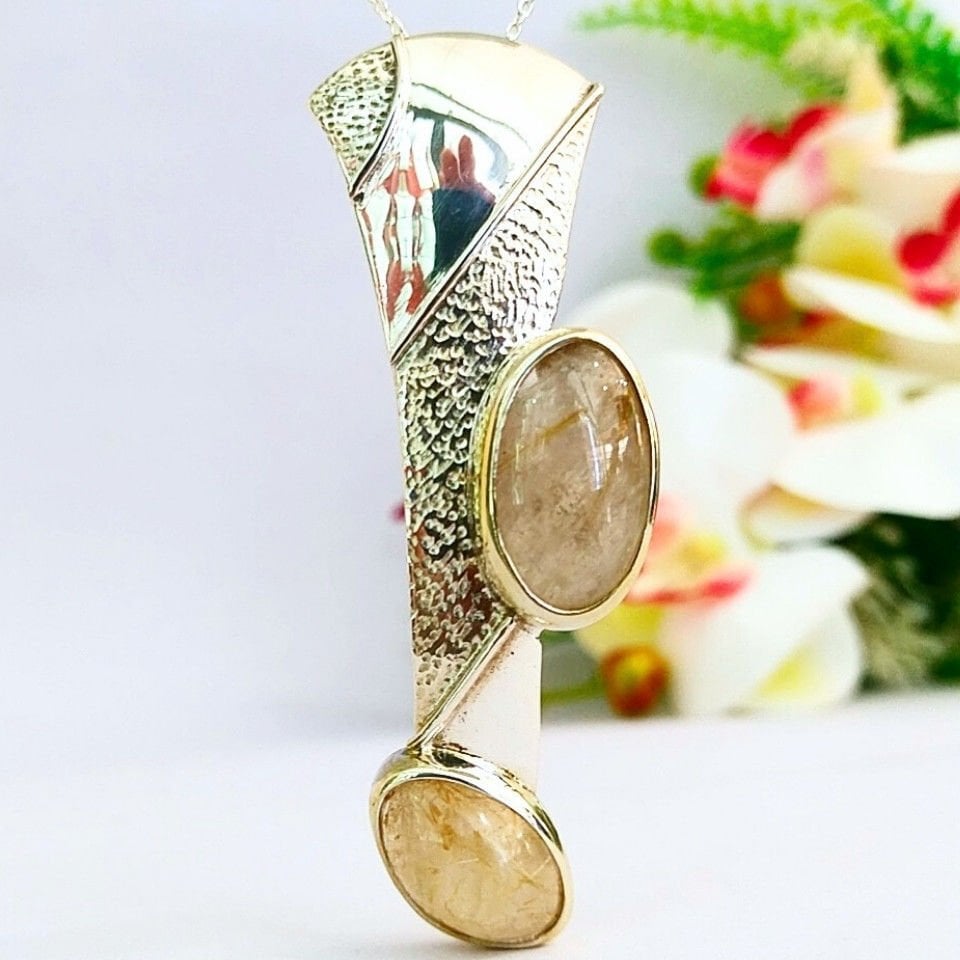 Gold Beril Özel Tasarım Kolye - TSR1296