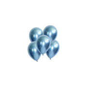 AMZ- Lateks Krom Balon 12' Mavi 10'lu , Doğum Günü, Süsleme, Parti, Kutlama