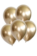 AMZ- Lateks Krom Balon 12' Gold 10'lu , Doğum Günü, Süsleme, Parti,Kutlama