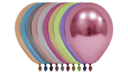 AMZ-Krom Balon 6''(Küçük Boy) Karışık Renk 10 Adet,  Doğum Günü, Süsleme,  Kutlama, Parti