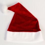 A-Yılbaşı Kadife Şapka Kırmızı,Noelbaba Şapkası