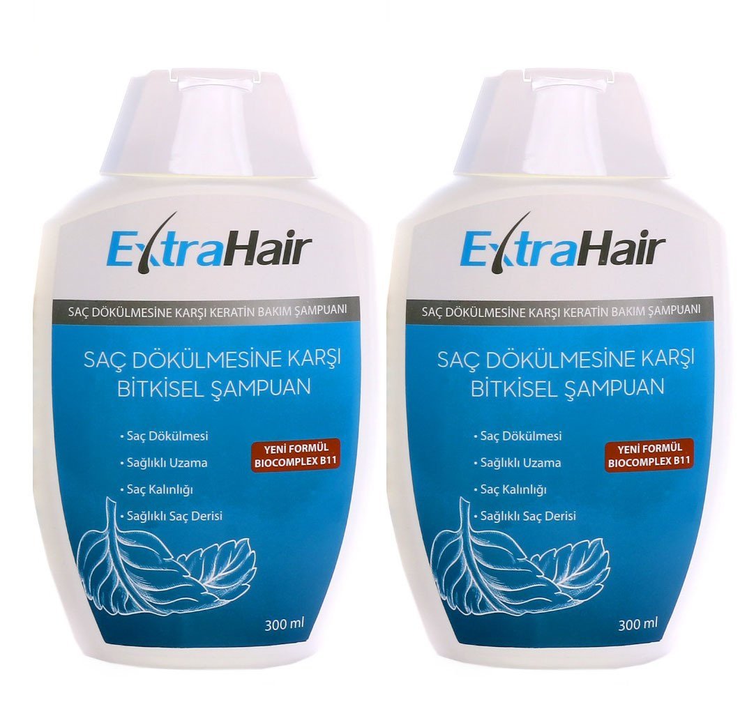 Extrahair Saç Dökülmesine Karşı Bitkisel Şampuan 2 Adet