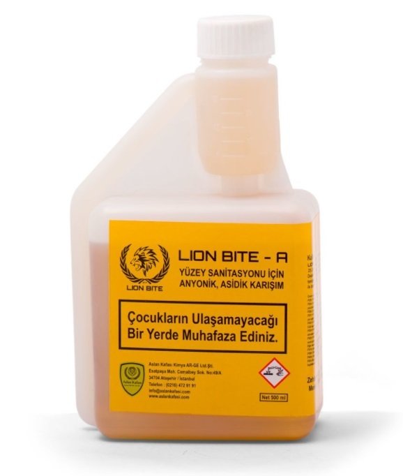 Lion Bite – A  Asidik, anyonik dezenfektan