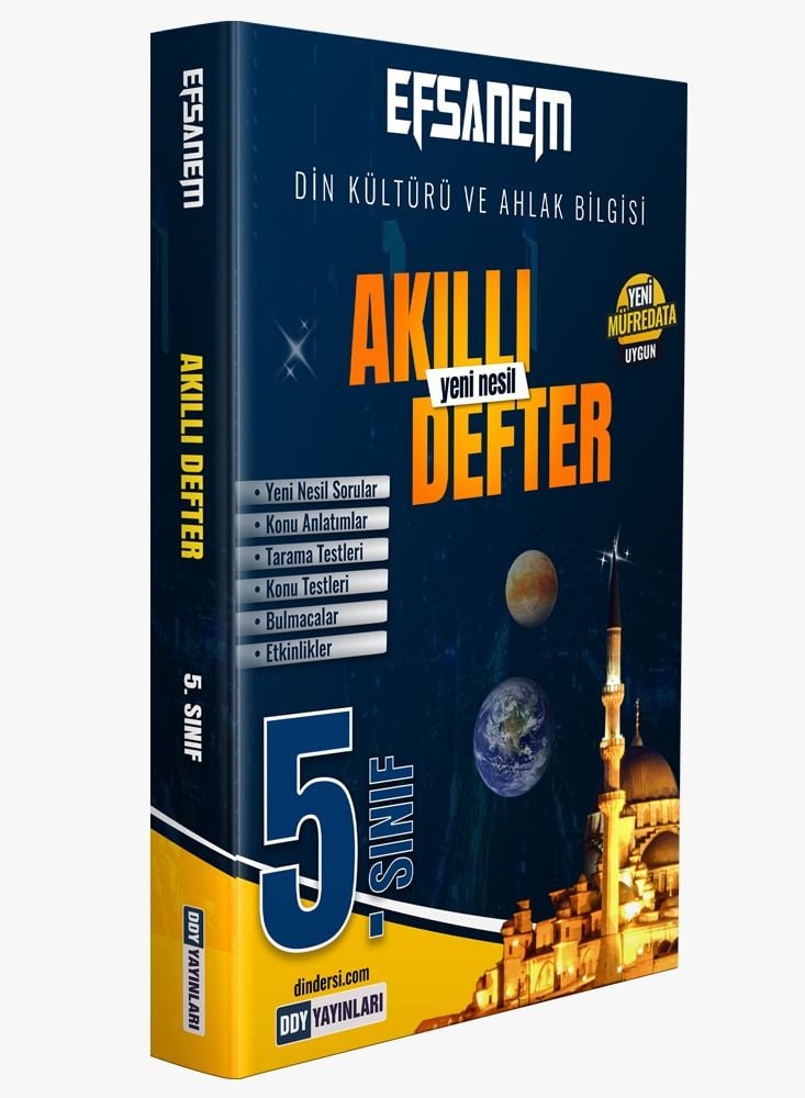 5.Sınıf Din Kültürü ve Ahlak Bilgisi Efsane Akıllı Defter Yeni Müfredat 2024